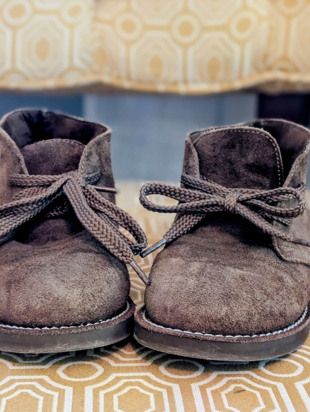 J. Crew Kids Dark Brown Suede Lace-Up Boots